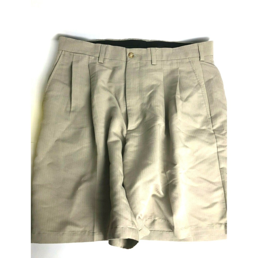 Callaway Golf Shorts Mens 36 Waist, Beige Rayon Polyester Blend
